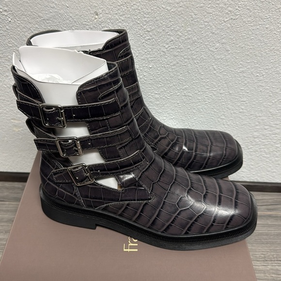 Franco Sarto Women's Argo Square Toe Buckle Crocodile - Picture 5 of 6